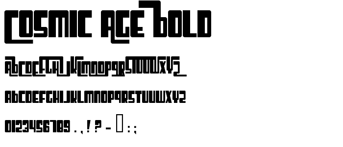 Cosmic Age Bold font
